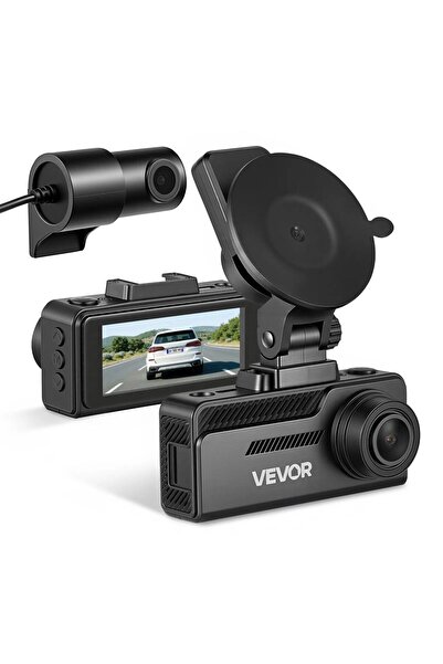 VEVOR Camera auto DVR, Fata/Spate, 4K+1080P, Card 32 GB inclus, GPS încorpora...