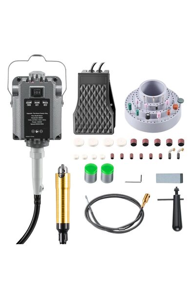 OMS Polizor cu arbore flexibil si pedala, 1200 W, Turatie 30000 rpm, lungime ...