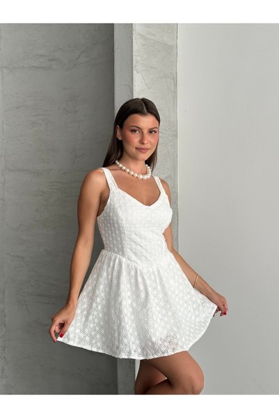 Liva Style Co Embroidery Mini Dress