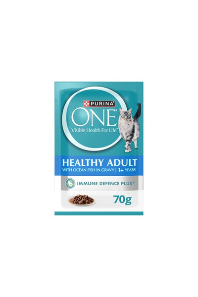 Purina One Wet Food with Ocean Fish in Gravy for Adult Cats (1+ Years)