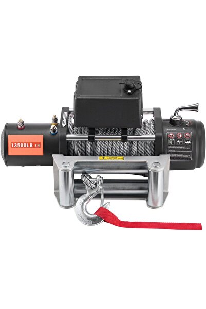 OMS Troliu electric 12V, 6.6 CP, capacitate 6123 kg, lungime cablu 24 m, tele...