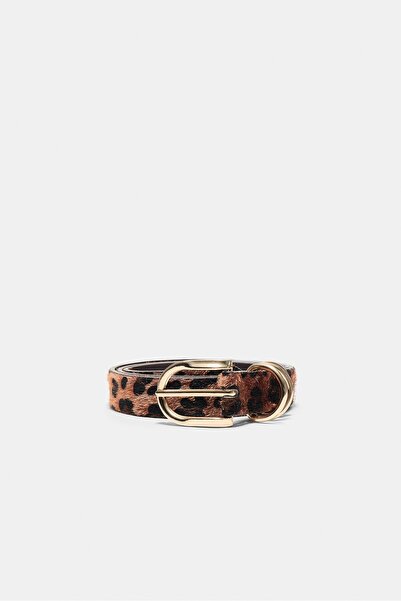 Stradivarius Leopar desenli kemer