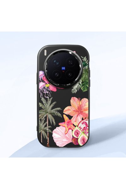 ucuc Vivo X300 Pro Compatible Shock-Absorbing Camera Protected Black Silicone...