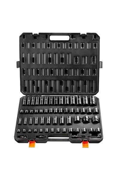 VEVOR Set 59 x tubulare de impact, Cr-Mo, 3/8" și 1/2", 6-32 mm, Cutie transport