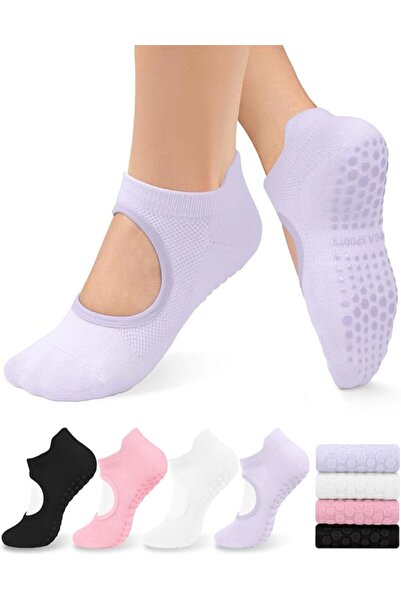 GENERAL Pilates Socks for Women Anti-Slip with Grips from Yogi, Socks with Gr...