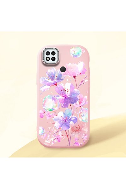 ucuc Redmi 9C/10A Compatible Shock-Absorbing Camera Protected Pink Silicone C...