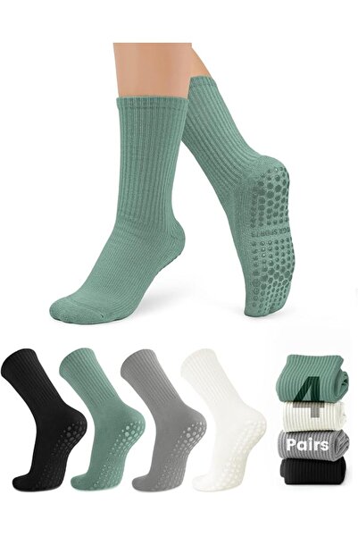 GENERAL Pilates Socks for Women Anti-Slip with Grips from Yogi, Socks with Gr...