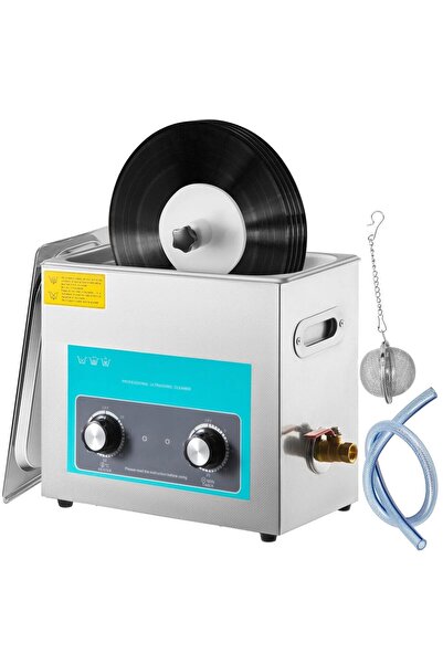 OMS Aparat de curatat discuri vynil cu ultrasunete, 6 l, 180W, frecventa ultr...