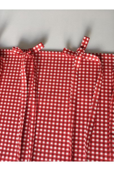 Desen Ruffle Oven Cover with Ribbon Detail (Liquid-Proof/Stain-Resistant)