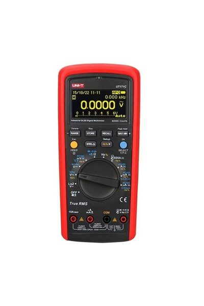 unı-t Multimetru digital, 10 A, 1000 V DC/AC, Scară analogică Bargraf, 31 div...