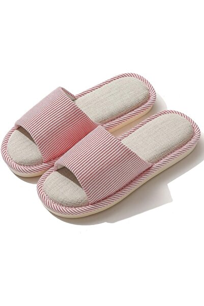 VIDSID Fidsaids unisex summer open toe linen slippers, suitable for indoor an...