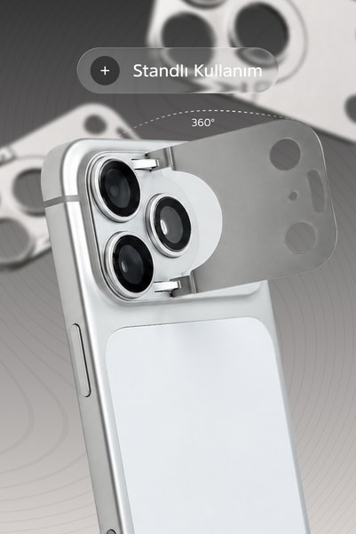 WANNA PROTECT iPhone 17 Pro Camera Lens Full Coverage Lens Protector with Stand