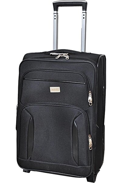 New Travel Wheeled Suitcase - 20 Inch, Polyester, Black
