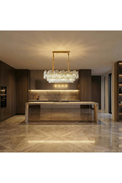 Danube Home Adira 20 Lights Crystal Chandelier 100cm-Gold, Dining Room Chande...