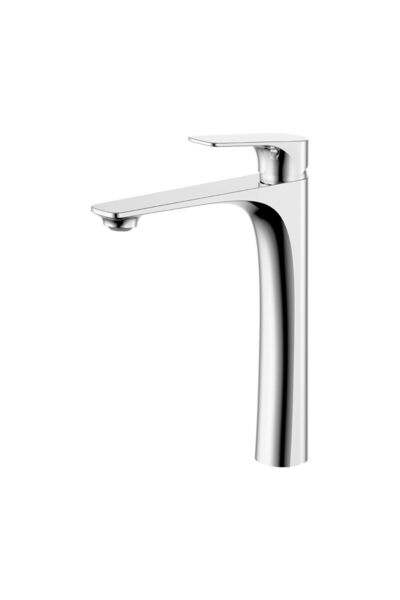 Milano Plus Brown Art Basin Mixer - Chrome, Brass, L 4.5 x W 21 x H 28.8 cm