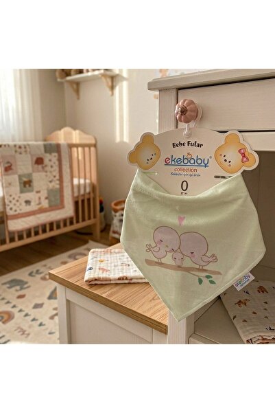 Ekebaby Baby Scarf 11980 Green-Pink