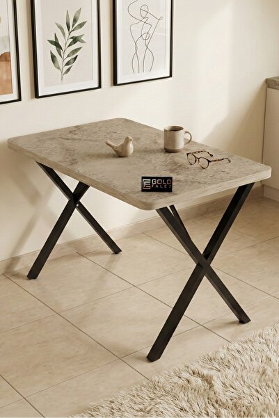 Reyo Falez 110x70 cm Yemek Masası Modern Ahşap Görünümlü Mutfak Ofis Balkon B...