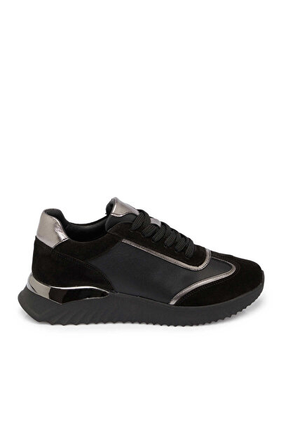 Tergan Siyah Hakiki Süet Deri Kadın Sneaker - K25S1AY68164-A01