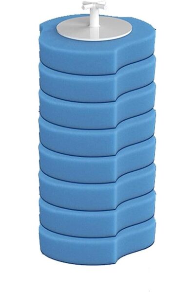 GENERAL Disposable Toilet Brush and Holder, Bathroom Cleaning Set with 16 Rep...
