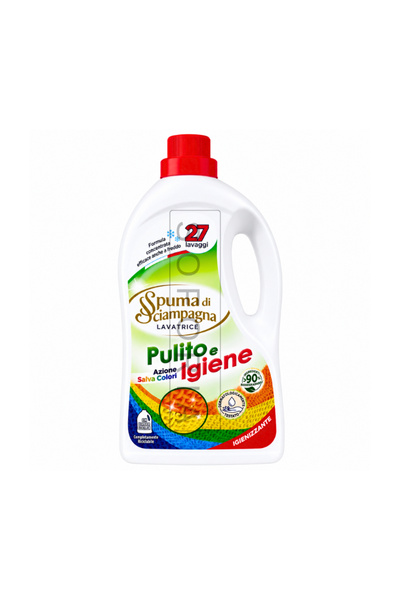 Spuma di Sciampagna detergent de rufe lichid Pulito e Igiene 1215 ml, 27 spălări