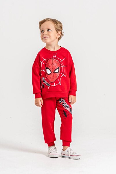 Noble Kids&Boutique Cartoon Character Kids Top and Bottom Set - Red Cotton Sw...