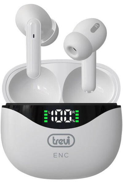 Trevi Hmp-12e40 Ενδοωτικά ακουστικά Bluetooth handsfree με θήκη φόρτισης Μπεζ