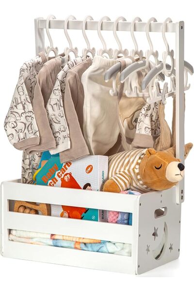 GENERAL Wooden Baby Shower Storage Box, Wooden Box Suitable for Storage with ...