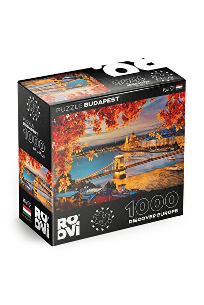 Roovi Puzzle Budapesta, Ungaria – Puzzle pentru adulți cu 1000 de piese – Des...