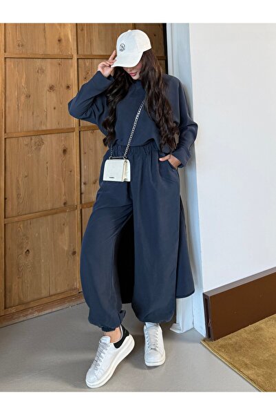 bezenstore DUMAN PELERİNLİ ŞALVAR PANTOLONLU İKİLİ TAKIM