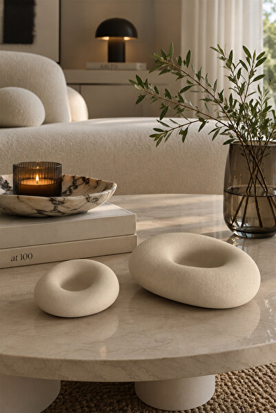 Otaera Noma | İkili Dekoratif Obje & Tealight Mumluk Seti – 2’li Modern Dekor...