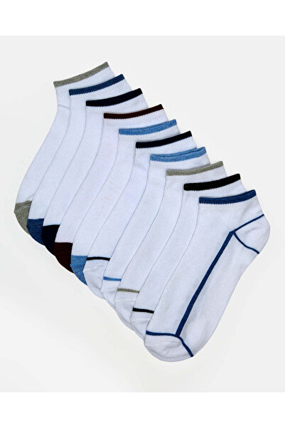 REDTAG Men White Assorted Socks Value Pack (10 Pairs)