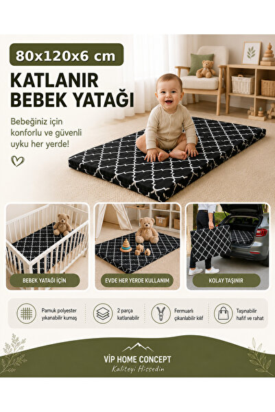 Vip Home Concept Market Ürünleri Katlanır Çocuk Yatağı Sünger Yer Yatağı Oyun...