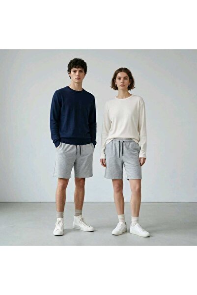 BAYKİM Sports wear Shorts & Bermudas - Gray - Elastic