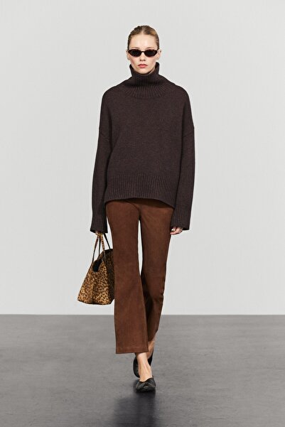 Massimo Dutti %100 yün oversize triko kazak