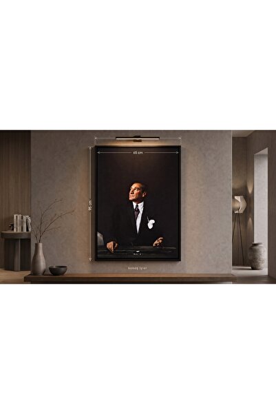 Atatürk Tablosu 95x65 cm | Şık Dekoratif Duvar Tablosu
