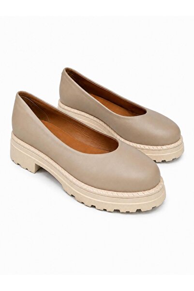 Butik Noble Shoes Genuine Leather Thick Sole Women's Flats