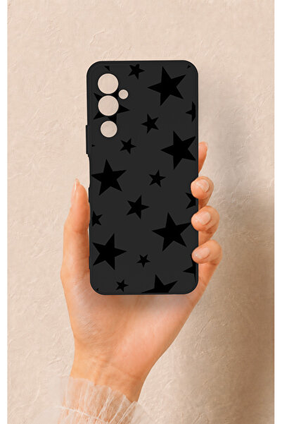 Vip Case Tecno Pova Neo 2 Uyumlu Siyah Star Desenli Silikon Kılıf