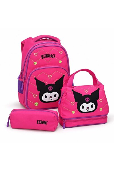 woomino Girl's 3-Piece Elementary School Bag Set – Backpack, Lunch Box, and P...