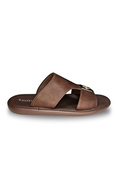 Huskswear Comfortable Home Slippers, Coffee Color, Size 45, Model Mg160