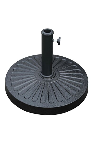 Danube Home Umbrella Base 14 Kg, Black, Resin, Metal, Outdoor Umbrella