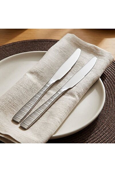 Danube Home , Orchid 2 Piece Sapphire Stainless Steel Dinner Knife Set, Silve...