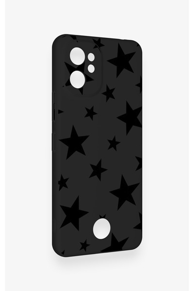 Vip Case Reeder S19 Max Pro Uyumlu Siyah Star Desenli Silikon Kılıf