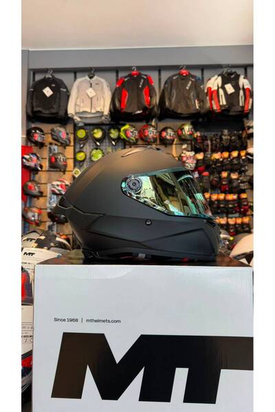 MT Helmets MT THUNDER 4 R MAT SİYAH KASK 2026(ŞEFFAF VİZÖRLE GÖNDERİLECEKTİR)