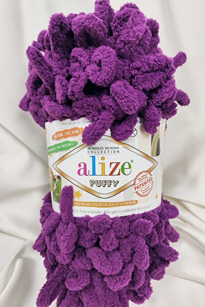 Alize Puffy Purple Fir de tricotat manual 100gr. 9mt. (Pachet de 5) - Culoare...