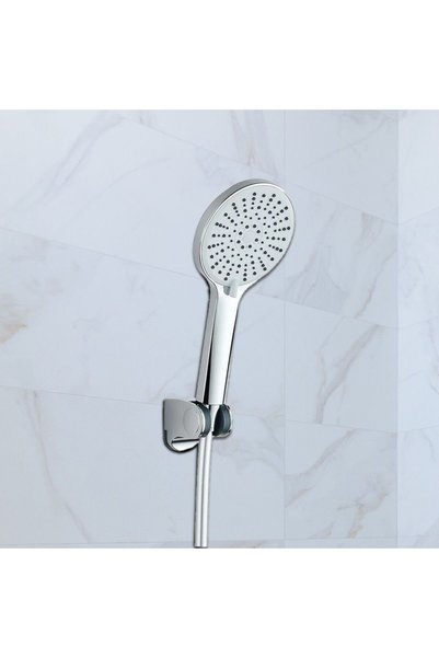 Milano Ryan Shower Set - Chrome, ABS, Acrylic, L 12 x W 2.8 x H 28.3 cm, Hand...