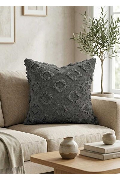 Genel Markalar Kırlent Kılıfı 40x40 cm Sakallı Çift Taraflı Fermuarlı