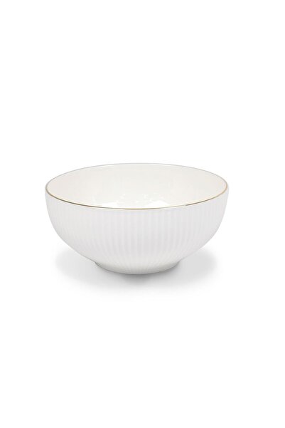 Danube Home Royal Orchid New Bone China Embossed Bowl – 14cm, White, Loose Cr...
