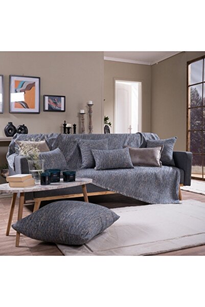 Teoran Throw Nashville 04 Blue Τριθέσιο 180x300 cm