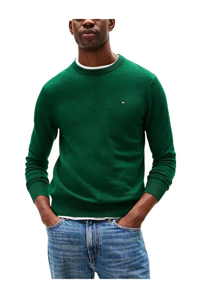 Tommy Hilfiger Ανδρικό Πουλόβερ Πράσινο MW0MW28046-MQ8