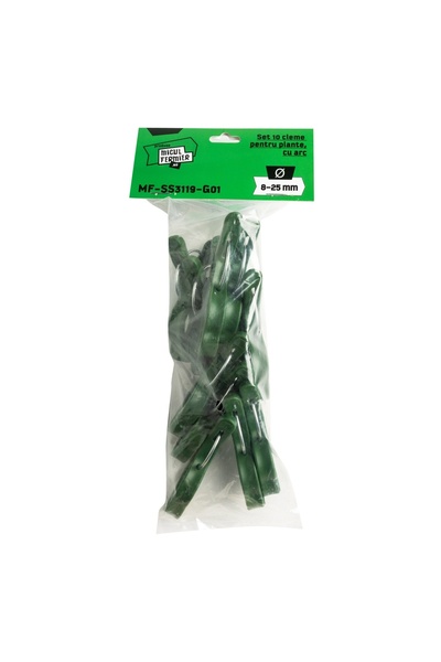 micul fermier Set de 10 cleme pentru plante cu arc Ø8-25mm